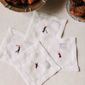 Tennis Racket/Initial Cocktail Napkins